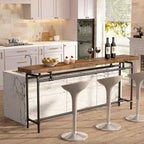 Table console de 70,9 pouces pour salon, table d'entrée en bois