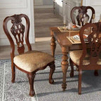 Chaises de salle à manger traditionnelles en bois Carpia (ensemble de 2) par Furniture of America