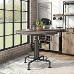 Table haute de comptoir contemporaine noire Cess de Furniture of America, 45 pouces