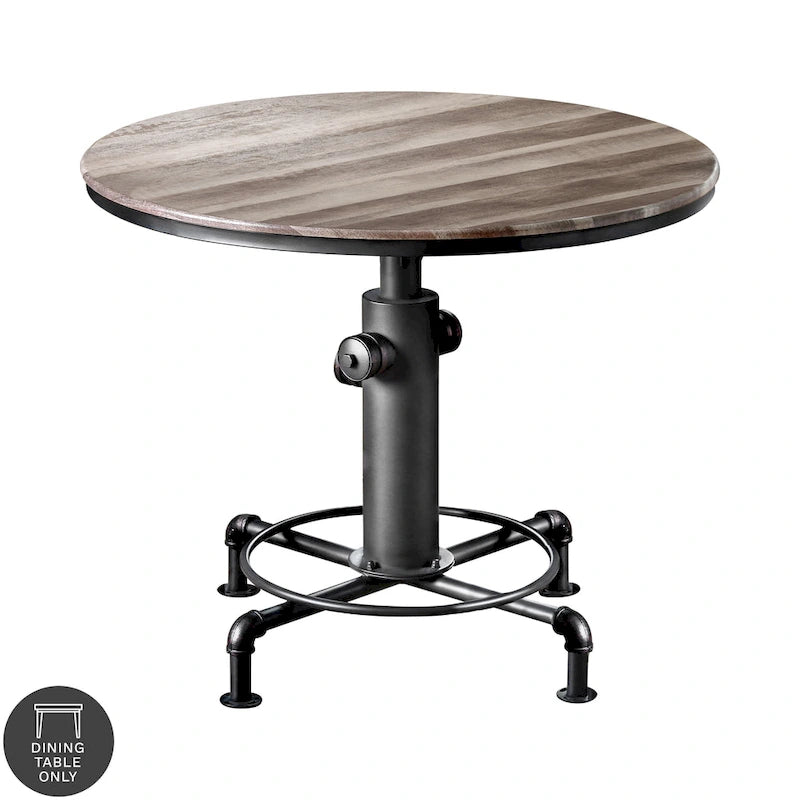 Table haute de comptoir contemporaine noire Cess de Furniture of America, 45 pouces