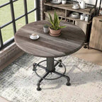 Table haute de comptoir contemporaine noire Cess de Furniture of America, 45 pouces