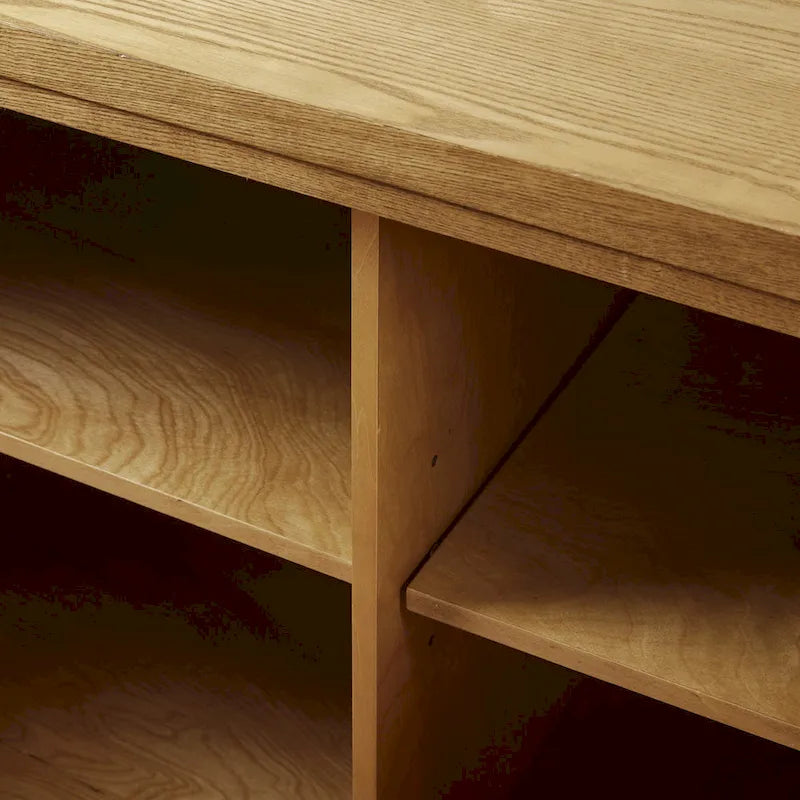 Armoire de rangement géométrique à 2 portes Madison Park Paige avec étagères réglables