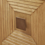 Armoire de rangement géométrique à 2 portes Madison Park Paige avec étagères réglables