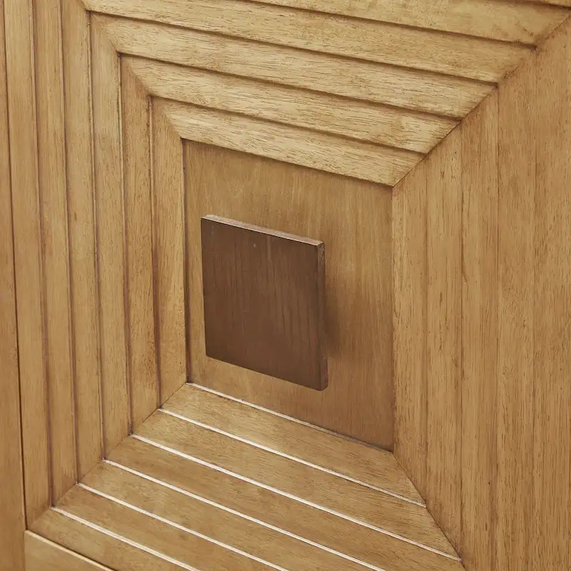 Armoire de rangement géométrique à 2 portes Madison Park Paige avec étagères réglables