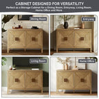 Armoire de rangement géométrique à 2 portes Madison Park Paige avec étagères réglables