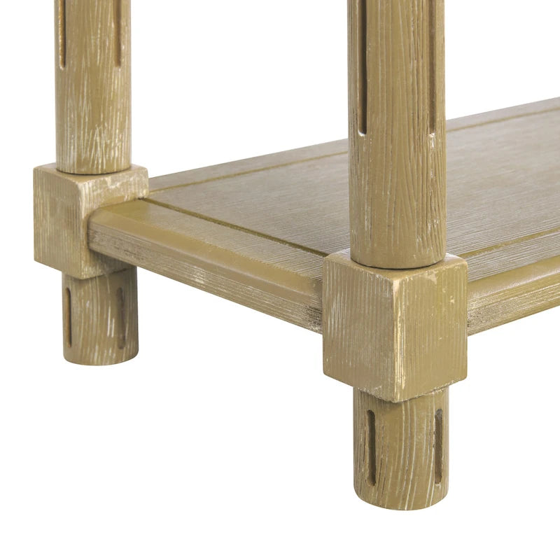 Tables d'appoint étroites Harrison de New Ridge Home Goods, lot de 2, chêne vieilli