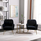 Fauteuil moderne style milieu du siècle en velours sherpa