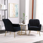 Fauteuil moderne style milieu du siècle en velours sherpa