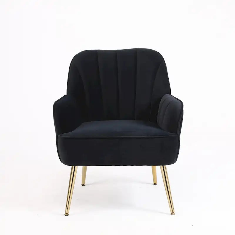 Fauteuil moderne style milieu du siècle en velours sherpa