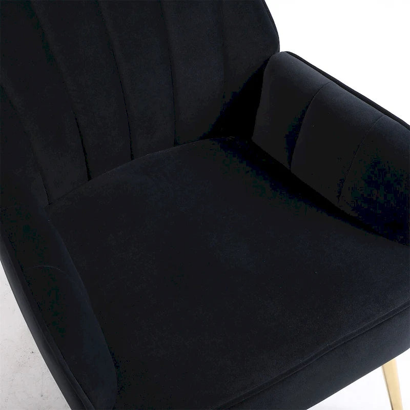 Fauteuil moderne style milieu du siècle en velours sherpa
