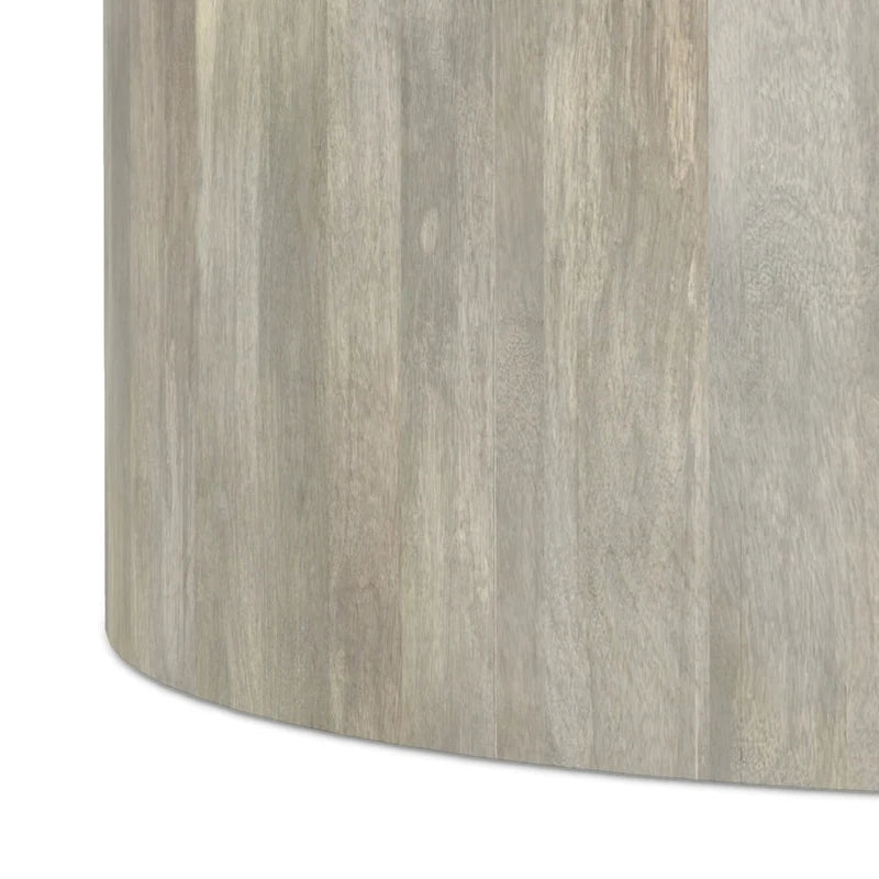 Table basse ronde contemporaine WYNDENHALL Hillmount en bois de manguier massif, 91 cm de diamètre, entièrement assemblée - 91 cm de profondeur x 91 cm de largeur x 36 cm de hauteur