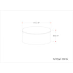 Table basse ronde contemporaine WYNDENHALL Hillmount en bois de manguier massif, 91 cm de diamètre, entièrement assemblée - 91 cm de profondeur x 91 cm de largeur x 36 cm de hauteur