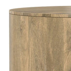 Table basse ronde contemporaine WYNDENHALL Hillmount en bois de manguier massif, 91 cm de diamètre, entièrement assemblée - 91 cm de profondeur x 91 cm de largeur x 36 cm de hauteur