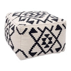Pouf Lizardo beige et noir