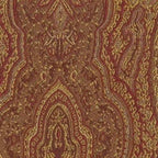 Chaise de salle à manger HomePop Parsons rouge/or damassée