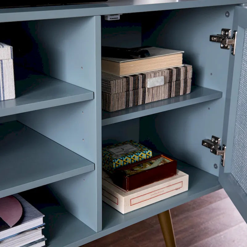 Meuble TV SEI Furniture Ainsworth de style transitionnel pour téléviseurs jusqu'à 56 pouces