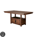 Table haute de comptoir rustique Rainier de 75 pouces en noyer de Furniture of America