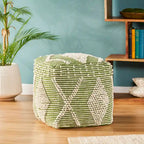 Brinket Boho Cube Yarn Pouf by Christopher Knight Home