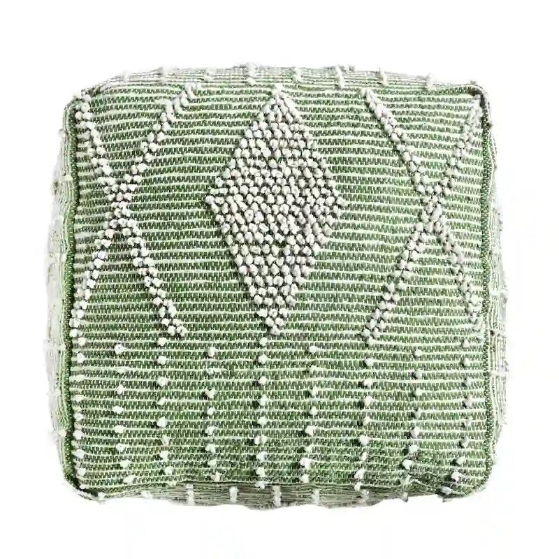 Pouf en laine Brinket Boho Cube de Christopher Knight Home