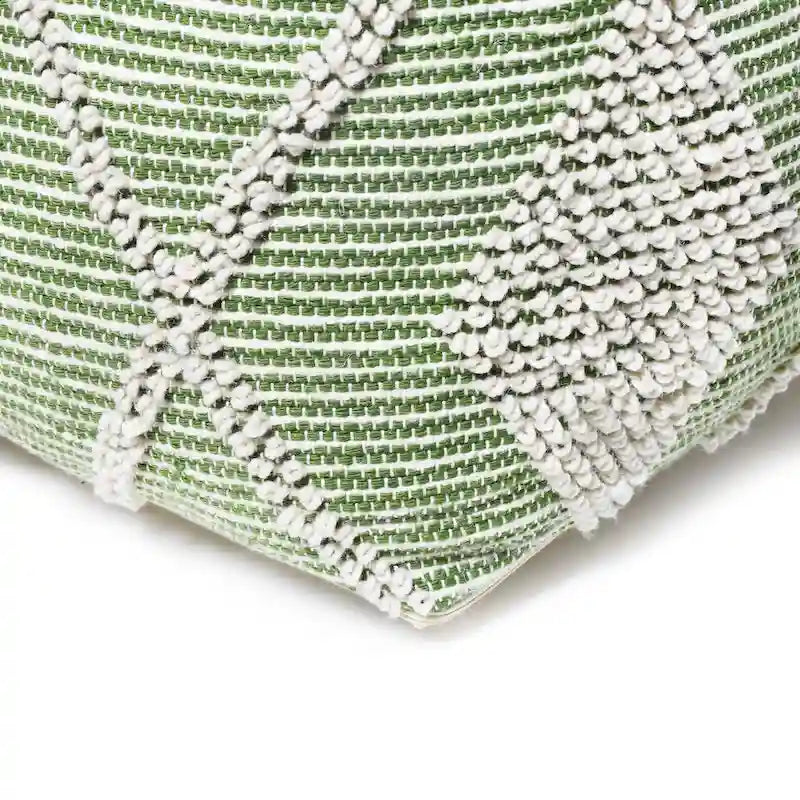 Pouf en laine Brinket Boho Cube de Christopher Knight Home