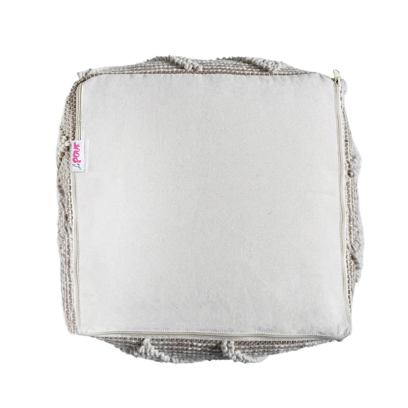 Pouf en laine Brinket Boho Cube de Christopher Knight Home