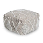 Pouf en laine Brinket Boho Cube de Christopher Knight Home