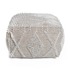 Pouf en laine Brinket Boho Cube de Christopher Knight Home