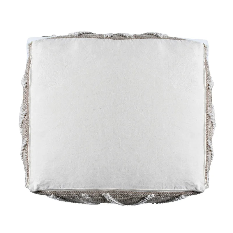 Pouf en laine Brinket Boho Cube de Christopher Knight Home