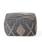 Pouf en laine Brinket Boho Cube de Christopher Knight Home