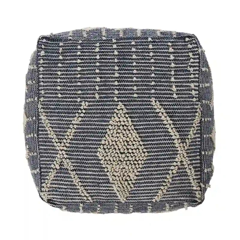 Pouf en laine Brinket Boho Cube de Christopher Knight Home