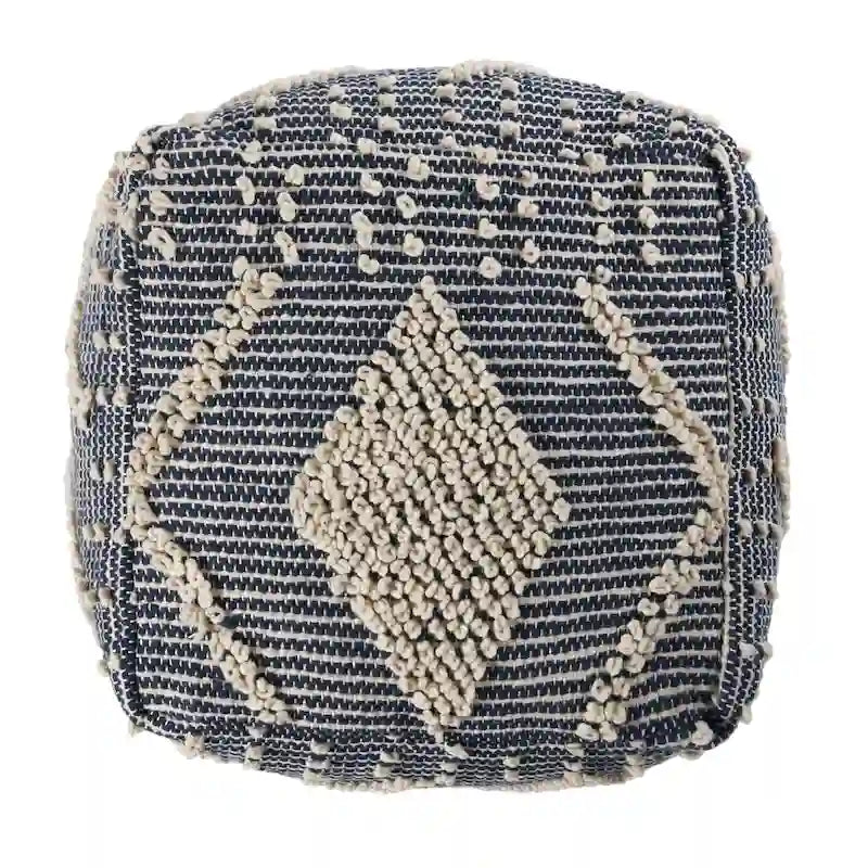 Pouf en laine Brinket Boho Cube de Christopher Knight Home