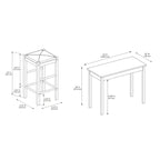 Ensemble de salle à manger de taverne Speakeasy 5 pièces