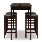 Ensemble de salle à manger de taverne Speakeasy 5 pièces