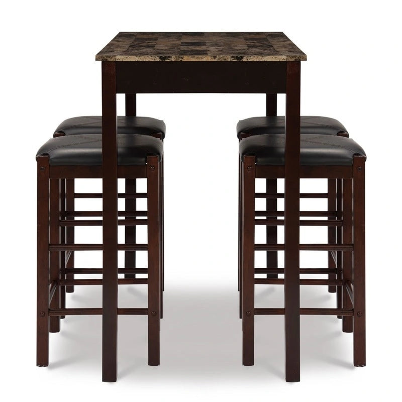 Ensemble de salle à manger de taverne Speakeasy 5 pièces