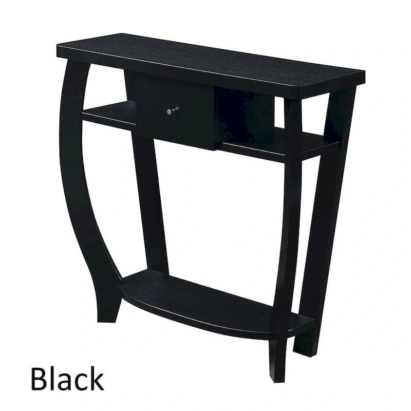 Console Dorchester à 1 tiroir avec étagère Newport de Convenience Concepts