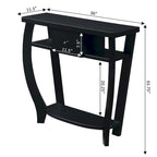 Console Dorchester à 1 tiroir avec étagère Newport de Convenience Concepts