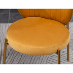 Ensemble de salle à manger contemporain 3 pièces Amoa de Roundhill Furniture, table ronde blanche et 2 chaises