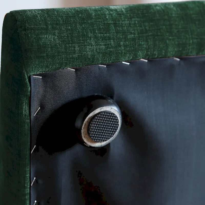 Canapé d'angle modulaire en chenille 104 cm, style moderne, semi-ferme, avec pouf