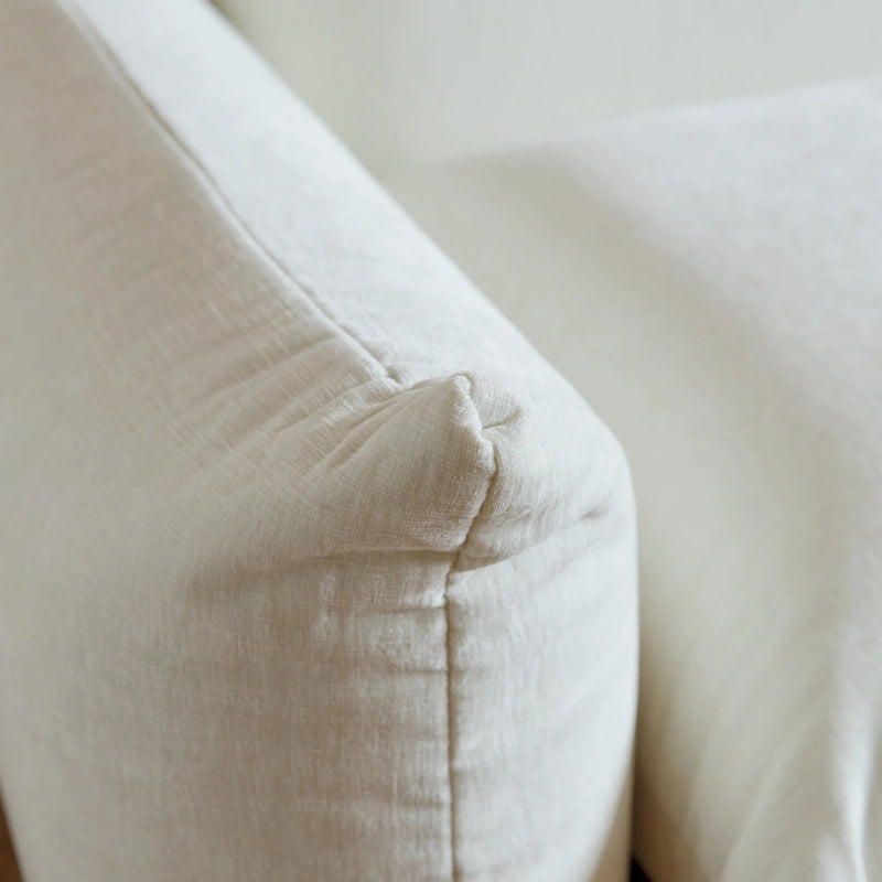 Canapé d'angle modulaire en chenille 104 cm, style moderne, semi-ferme, avec pouf