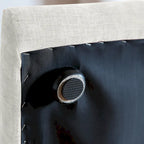 Canapé d'angle modulaire en chenille 104 cm, style moderne, semi-ferme, avec pouf