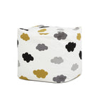 Pouf 23 Luxe Surdimensionné Broderie Pouf Cube Ottoman
