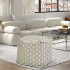 Pouf 23 Luxe Surdimensionné Broderie Pouf Cube Ottoman