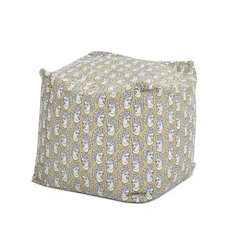 Pouf 23 Luxe Surdimensionné Broderie Pouf Cube Ottoman