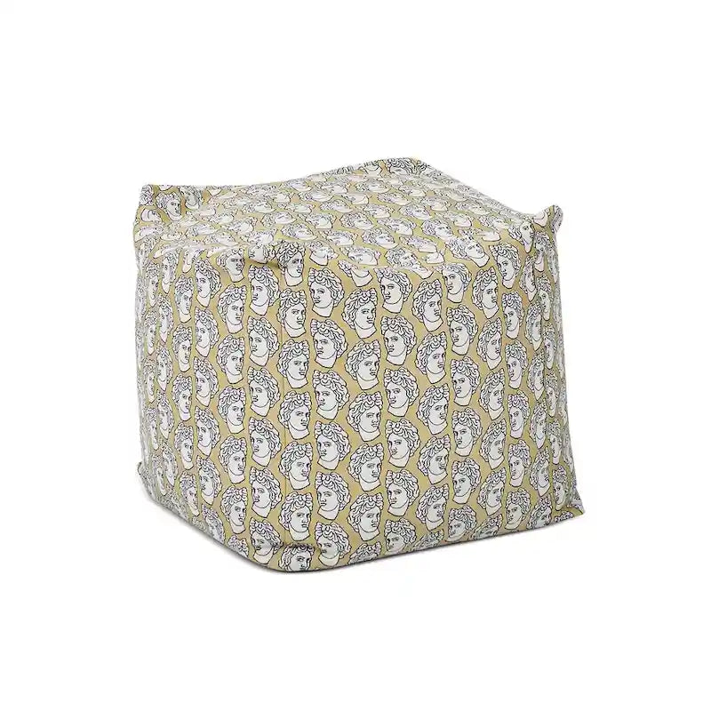 Pouf 23 Luxe Surdimensionné Broderie Pouf Cube Ottoman