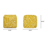 Pouf 23 Luxe Surdimensionné Broderie Pouf Cube Ottoman