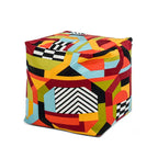 Pouf 23 Luxe Surdimensionné Broderie Pouf Cube Ottoman