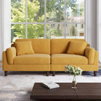 Canapé 2 places en velours côtelé de 90,2 cm de large.