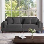 Canapé 2 places en velours côtelé de 90,2 cm de large.