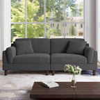 Canapé 2 places en velours côtelé de 90,2 cm de large.