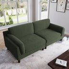 Canapé 2 places en velours côtelé de 90,2 cm de large.